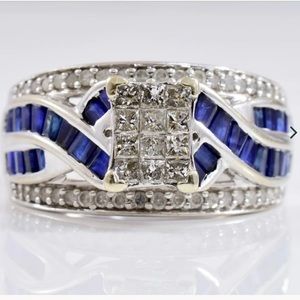 Engagement Ring-Sapphire and white gold